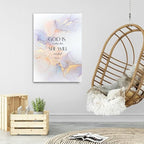 ART Christian Canvas Wall Decor Abstract Golden Pink Jade Canvas Wall Decor Modern Home Decor for Living Room Bedroom Plasm46 (Plasm46, 8x10)