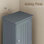 ChooChoo 67" Tall Bathroom Storage Cabinet Freestanding with Adjustable Shelves, Narrow Storage Linen Cabinet with 2 Doors and 1 Drawers for Bathroom, Living Room, Kitchen, Grey