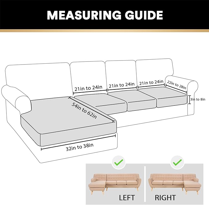 PrinceDeco Sectional Couch Covers 4 Pieces Couch Covers for Sofa Velvet Separate Couch Cover L Shape for Left/Right Chaise(3 Seater + 1 Chaise,Navy)