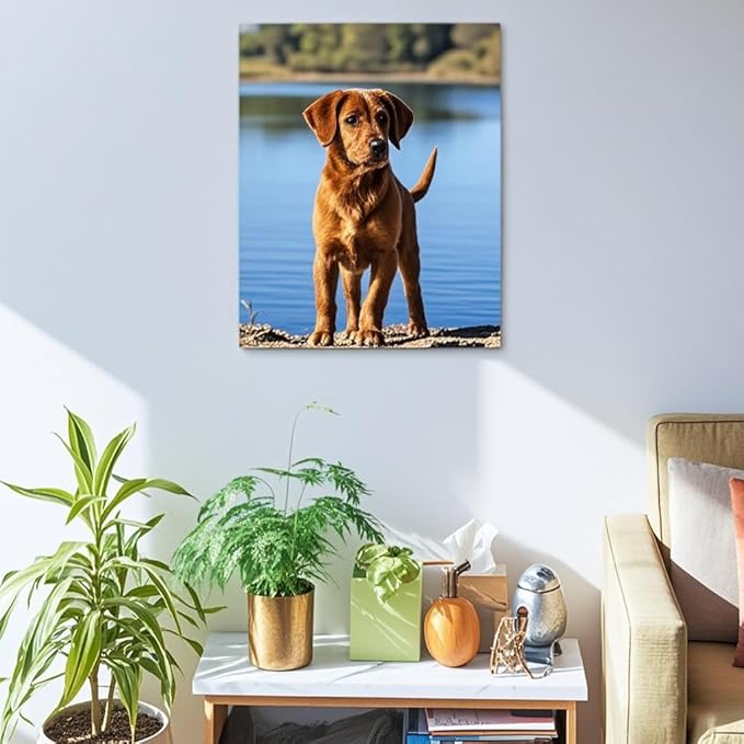 Personalized Photo to Canvas Print - Canvas Prints With Your Photos on Custom Wall Art for Bedroom, Living Room, Wedding Baby Pet Family Picture Framed Wall Art (12 W x 18" H)