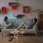 WLHOPE Be Yourself Neon Sign Be Yourself Neon Signs for Wall Decor Dimmable Rainbow Neon Lights Classroom LED Light Up Sign for Bedroom Bookstore Reading Room Library Study Room Decoration