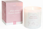 Literie NYC Inspired Scented Candle: 28th Street Flower Market - Peony & Rose Scent, 9oz, 50 Hour Burn, Vegan Soy & Coconut Blend Candle for Home Decor, Gift for Women & Men