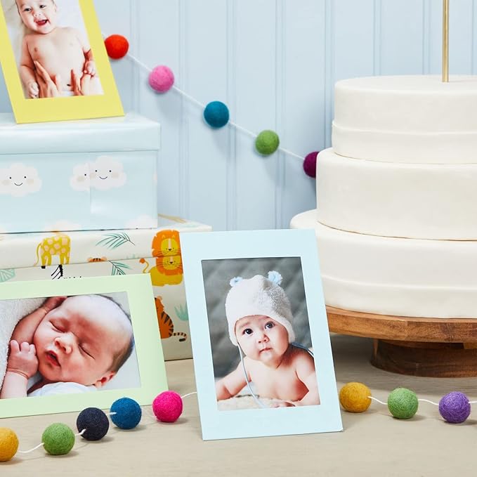 Juvale Cardstock Picture Frames - 4x6 in, Multicolor, 50 Pack - Paper Photo Frames for DIY & Classroom Crafts