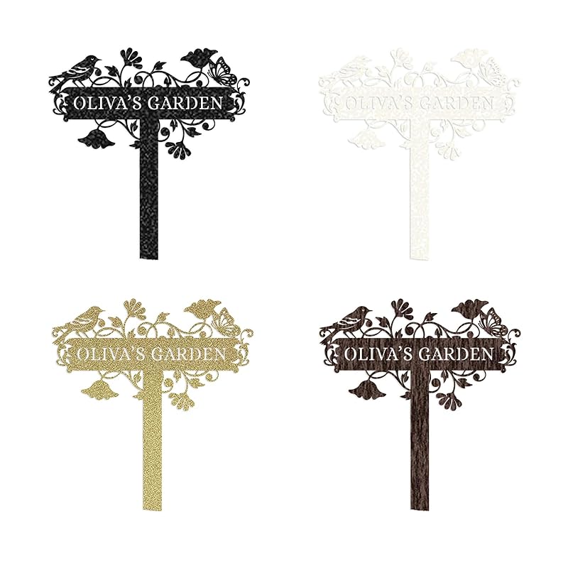 Metal Signs Customized | Personalized Garden Stake Metal Sign | Custom Metal Garden Sign | Personalized Garden Name Sign | Custom Sign Outdoor Metal | Gardening Decor Gifts for Gardeners