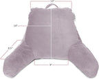 Nestl Reading Pillow for Kids, Small Bed Pillow, Back Pillow for Sitting in Bed, Memory Foam Chair Pillow, Reading & Bed Rest Pillows, Dusty Purple Back Pillow for Bed, Arm Pillow with Pockets