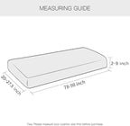 Yates Home PU Leather Couch Sofa Cushion Slipcover Water-Proof Elastic Chair RV Seat Covers Loveseat Sofa Furniture Protector Slip Cover for Settee Seater Replacement(X-Large, Chocolate)