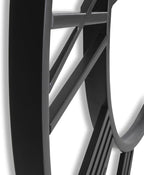 CLXEAST 30 Inch Large Wall Clock Modern, Oversized Roman Numeral Decorative Black Metal Wall Clock for Living Room Decor,House Warming Gifts New Home