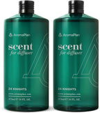 Aromaplan Hotel Scents 24 Knights 16 Fl Oz 2 Pack (946ml), Home Luxury Aroma & Hotel Fragrance Diffuser Oil- Hotel Diffuser Oil for Aromatherapy- USA Made, Bigger Bottle, Bolder Aroma & Longer Lasting
