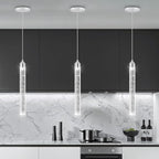 1-Light Modern Crystal Pendant Lighting LED Dimmable Pendant Light Kitchen Island Dining Room