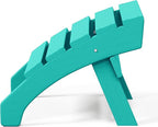 WestinTrends Dylan Outdoor Patio HDPE Adirondack Ottoman Footrest, Turquoise