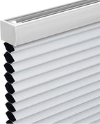 Changshade Cordless Cellular Shades, Blackout Honeycomb Shades for Windows, Pull Down Pleated Blinds, Easy to Install for Indoor Windows and French Doors,21" W x 50" H, White