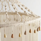 SN HANDICRAFTS Boho Sheer Cotton Macrame Canopy/Macrame Canopy/Macrame Wedding Accessories/Baby Nursery Canopy