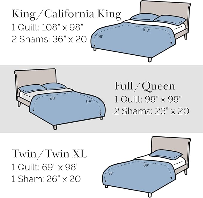 Southshore Fine Living, Inc. Dorm Comforter, Twin/XL Quilt Bedding Set, College Dorm Room Bedding Essentials, Stain Resistant, Machine Washable, XL/Twin Quilt Bed Spread with Pillow Sham, Bone Color