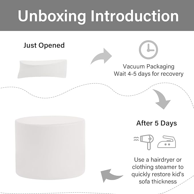 LITA Round Stuffed Pouf Ottoman, Velvet Poufs with High-Density Foam Filling and Washable Cover, Furry and Fluffy Bean Bag Foot Stools Ottoman for Living Room, Bedroom, Office, Beige