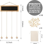 Family Picture Frames Collage Photo Hanging Display, Unique DIY Felt Letter Board with 340 Letters and 30 Clips for Wall Hanging Boho Office Room Bedroom Decor, Birthday Party Teenage Teen