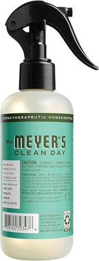 MRS. MEYER'S CLEAN DAY Room and Air Freshener Spray, Non-Aerosol Spray Bottle Infused with Essential Oils, Basil, 8 fl. oz