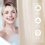 AmazerBath Shower Curtain Liner, 72x72 Beige Shower Curtain Liners, Lightweight Plastic Shower Liner, Cute PEVA Waterproof Cream Shower Curtains for Bathroom with 3 Magnets and 12 Grommets