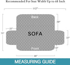 Flamingo P 100% Waterproof Furniture Covers for Sofa Slip Resistant Sofa Slipcover Protector Non-Slip Furniture Protector (Seat Width Up to 54" Taupe)