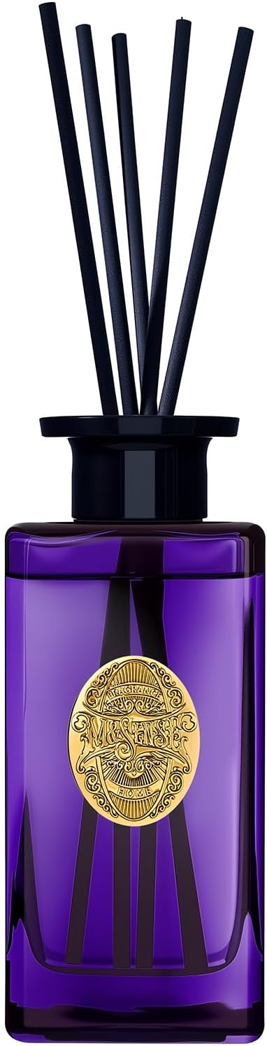 M&SENSE 10.14 oz Large Reed Diffuser Set | Lavender Eucalyptus Scent Oil Diffuser with Sticks | Hotel Collection Non-Toxic Essential Oil |for Bedroom Bathroom Living Room