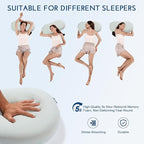 Cooling Memory Foam Cervical Pillow, Orthopedic Neck Support Pillow for Back Pain Relief, Ergonomic Design for Side/Back/Stomach Sleepers, Easy Cleaning Set (Pillowcases × 2)