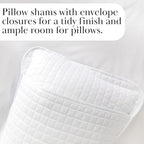 Southshore Fine Living, Inc. XL Twin Quilt Set, Microfiber Quilted Bedspread, Twin Bedding Coverlet Set with Pillow Sham, Wrinkle-Free, Stain & Pet Hair Resistant Bedding, Bright White Quilt