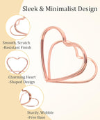 36 Pcs Heart & Table Number Holders - Rust-Resistant Metal Place Card Stands for Weddings, Office & Home Decor(Multicolor)