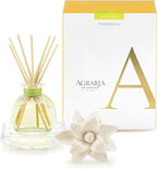 AGRARIA Lemon Verbena Scented PetiteEssence Diffuser, 1.7 Ounces with Reeds and a Flower