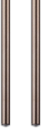 Curtain Wand - Aluminum Curtain and Drapery Pull Rod with Stainless Steel Hardware for Curtains, Draperies, and Room Divider Curtains - 36 Inches, Metallic Bronze - Pack of 2