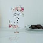 20pcs Mini Place Card Holder, Table Number Holders, Table Card Holders, Table Number Stands, Wire Table Picture Photo Holder with Heart Shaped Menu Clips for Wedding Favors (Rose Gold)