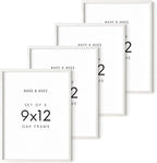 HAUS AND HUES Standalone White Oak Frame Set of 4-9x12