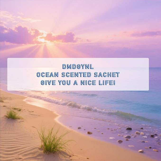 Ocean Scented Sachet Bags - 12 Pack Home & Car Freshener, Odor Eliminator for Closets, Rooms, Drawers, Wardrobes, Toilets, Long - Lasting 360 - Day Fragrance