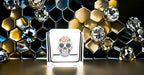 THE QUEENS' JEWELS Sugar Skull Jeweled 4x4 Candle Holder Vase - Unique Gift for Women, Birthday, Cute, Fun, Cocktail, Queen, Not Painted, Decorated, Bling, Bedazzled, Rhinestone