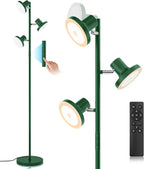 36W LED Tree Floor Lamp, Modern Dimmable Standing Lamp with Remote & Touch Control, 4 Color Temperatures, 3 Rotatable LED Light Floor Lamps for Living Room, Bedroom, Office