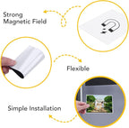 YixangDD 30 Pack Magnetic Picture Frame, 4 x 6 Inches Fridge Magnetic Photo Frames, Magnetic Photo Frames for Refrigerator, Home, School, Office (White)