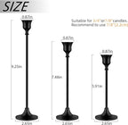 Candlestick Holders,Taper Candle Holder for Candlesticks Black Candelabra Candle Holder Vintage Candle Stick Candle Holders for Fireplace Party Dining Home