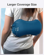 Luxtude Inflatable Lumbar Pillow for Airplane Travel, Lumbar Support Pillow for Office Chair/Car, Self-Inflating Travel Lumbar Pillow Back Support, Lower Back Pillow for Reducing Lumbar Pain