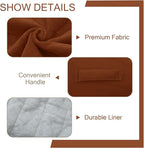 MeMoreCool Round Stuffed Pouf Ottoman Foot Rest, Floor Pouf Foot Stool with Soft Foam Chunk Filling, Small Round Ottoman Footstool Circle Footrest for Living Room, Coffee