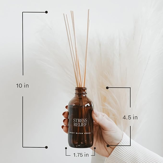 Sweet Water Decor Cashmere and Vanilla Reed Diffuser Set for Home - Milky Coconut, Soft Cashmere, Bourbon Vanilla, Sandalwood Scented Reed Diffusers - Lasts 4+ Months, Made in The USA