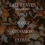 Sweet Water Decor Fall Leaves Candle, Autumn Scented Notes of Apple, Cinnamon, & Nectar, 40+ Hour Burn Time, Non-Toxic Soy Wax Blend, Poured in The USA, Cotton Wick, 9oz Glass Jar with Gold Lid