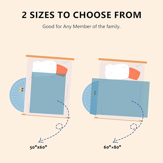 L'AGRATY Chunky Knit Blanket Throw: 60''x80'' Chenille Chunky Knitted Throw Blanket for Bed Couch - Handmade Thick Big Cable Knit Blanket - Large Crochet Rope Blanket for Home Decor(Airy Blue)