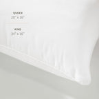 Saatva Down Alternative Pillow - Hypoallergenic Pillow with Plush & Airy Feel - Breathable Organic Cotton Cover - Lofty Microdenier Down Alternative - Queen (28"x16"), 1 Pack