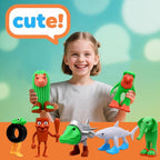 24PCS Tralalero Tralala Toys, Tung Tung Sahur & More – Mini Collectible Brainrot Toys for Desk Decor, BRR BRR Patapim,Meme Shark Collectible Animals Figurine Doll (24Pcs)