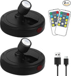 Cordless Spotlight Battery Powered, Indoor Plant Spot Light, Rechargeable Picture Lights with Remote, LED Accent Lighting, Dimmable Display Uplight for Tree Dartboard Decor Painting Art Photo