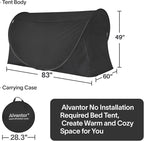 LEEDOR Bed Tent Dream Tents Bed Canopy Shelter Cabin Indoor Privacy Warm Breathable Pop Up Twin/Full/Queen for Kids and Adult Patent Pending(Mattress Not Included)