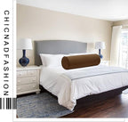 Cylinder Round Memory Foam Support Pillows 17.8X6 Cervical Neck Roll Pillow with Pillowcase Soft, Comfortable and Breathable for Sleeping, Chair, Car, Sofa，Travel Coffee