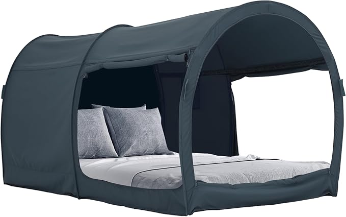 LEEDOR Bed Tent Dream Tents Bed Canopy Shelter Cabin Indoor Privacy Warm Breathable Pop Up Twin/Full/Queen for Kids and Adult Patent Pending(Mattress Not Included)