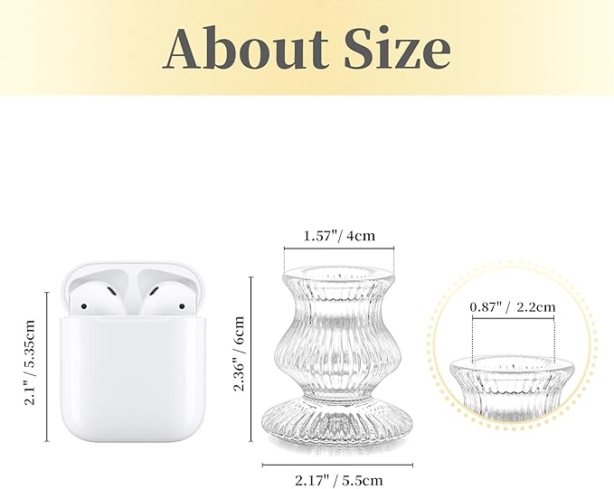 Hewory Glass Taper Candle Holders: 10PCS Clear Candle Holder Candlestick Holders, Crystal Ribbed Candle Sticks Holder Decor for Table Centerpiece Wedding Advent Wreath Christmas Thanksgiving Dinner