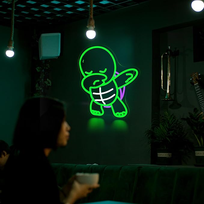 Turtle Neon Sign Led Neon Lights Neon Signs for Wall Decor Light Up Sign for Birthday Party Club Gift