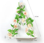 Floating Shelves for Wall,Plant Wall Decor,Hanging Shelf,Cottage Core Decor,Room Decor Aesthetic,Boho Room,Adhesive Shelves,Floating Shelves for No Drilling,Two-Piece Set(Champagne Flower)