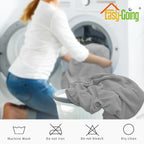 Easy-Going 2-Piece Recliner Console Cover for Reclining Loveseat Covers Stretch Jacquard Middle Console Cover for Recliner Couch and Sofa Light Gray